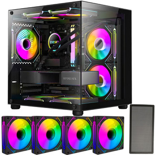 Gabinete Gamer  Aquário em Vidro Com 4 Fans RGB GB1796 em Oferta na Shopee