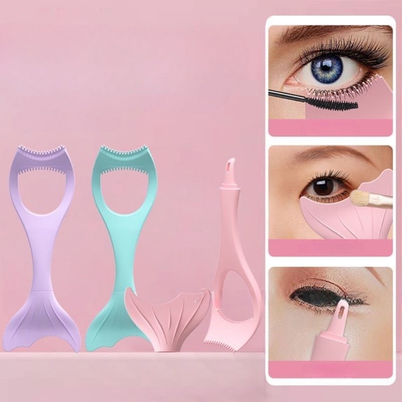 Kit 3 Protetor De Silicone Para Aplicação de Mascara de Cílios Delineador e Sombra nos Cílios em Oferta na Shopee
