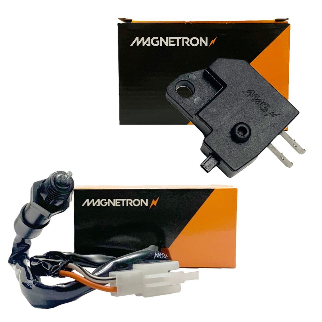 Kit Interruptor de Freio P/ Suzuki Intruder 125 / Yes 125 (Dianteiro e Traseiro) Magnetron em Oferta na Shopee