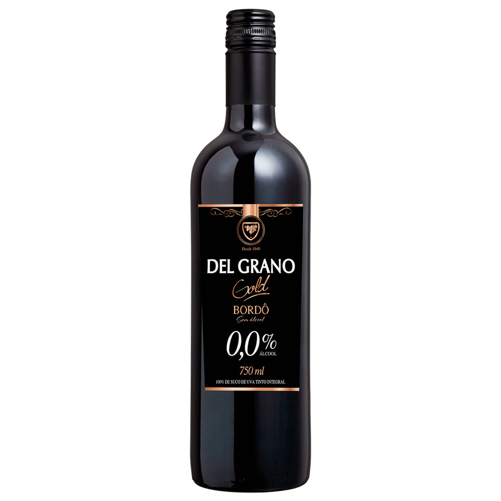 SUCO DE UVA INTEGRAL DEL GRANO GOLD BORDO TINTO 750ML em Oferta na Shopee