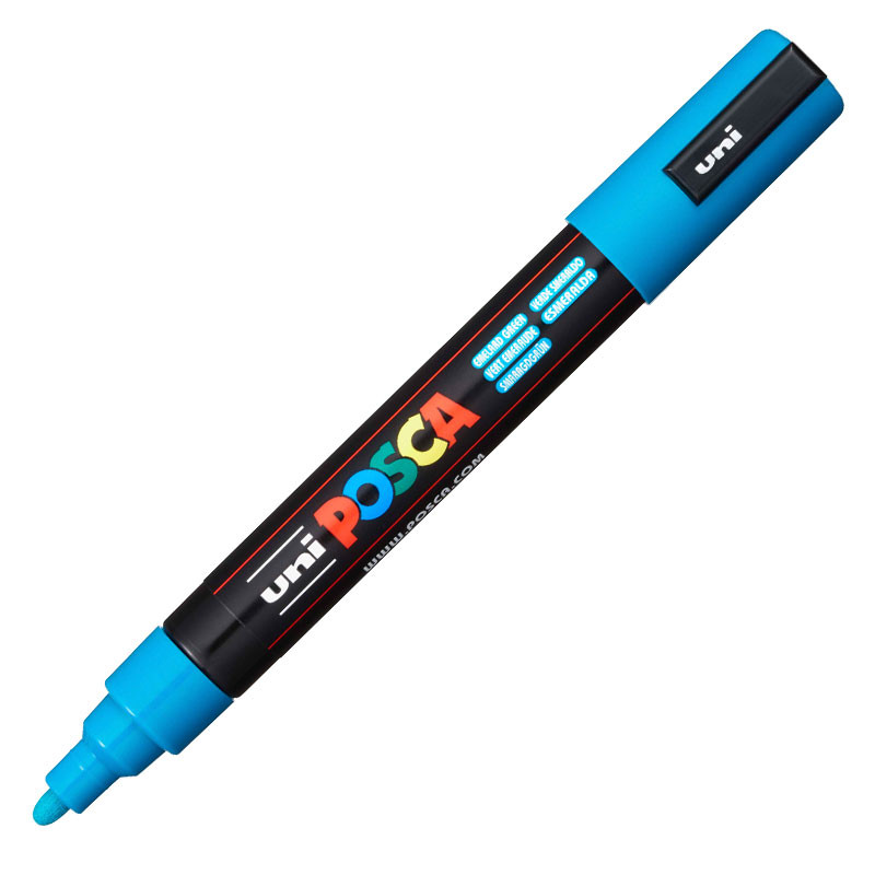 Caneta Posca PC-5M Azul Claro Uni-Ball em Oferta na Shopee