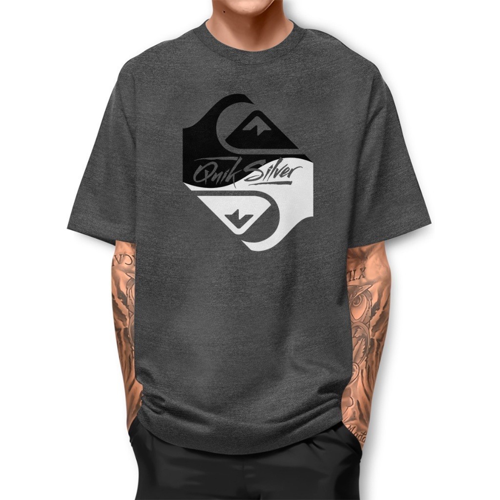 Camiseta Basica QKSR Ying 100% Algodao Estampada Manga Curta Gola Redondo Camisa