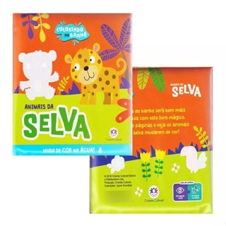 Livro Infantil para Bebê - Colorindo no Banho - Animais da Selva em Oferta na Shopee