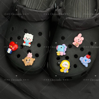 7 Peças Acessórios Brilhantes De Desenho Animado BTS Coala/Coelho Rosa/Áries Cros Jibitz Adesivos De Sapato Diy Bangtan em Oferta na Shopee