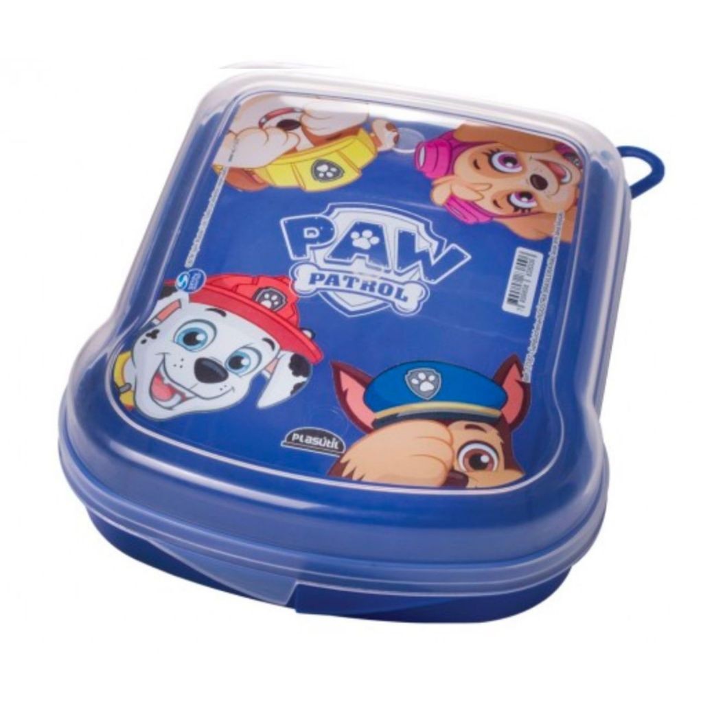 Sanduicheira Pote Escolar Para Organização Alimentos Lancheira Patrulha Canina Paw Patrol Infantil