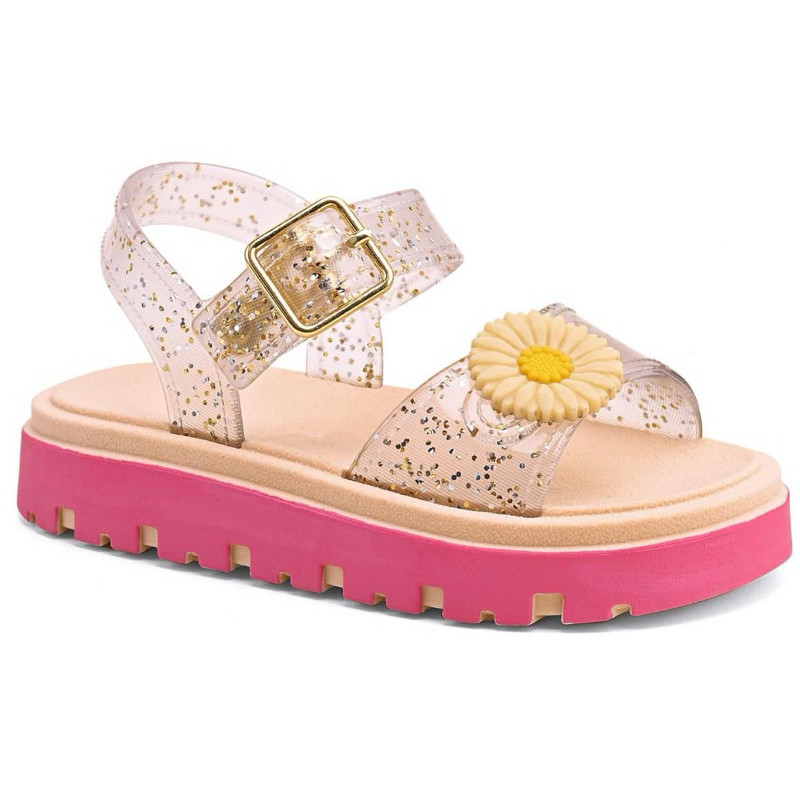 Sandália Baby flor Infantil Menina Rosa Confortável Antiderrapante Macia leve linda promoçao lançamento 2026