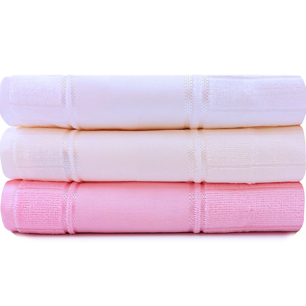 Jogo De Toalha 3 Peças Rosto Aveludado Para Bordar Artesanalle BF Casa Dohler em Oferta na Shopee