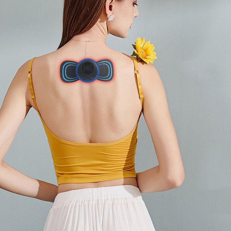 3 Unidades De Alívio Da Dor Muscular Cervical Mini Massageador EMS Estimulador Elétrico De Pescoço Promoção Portátil
