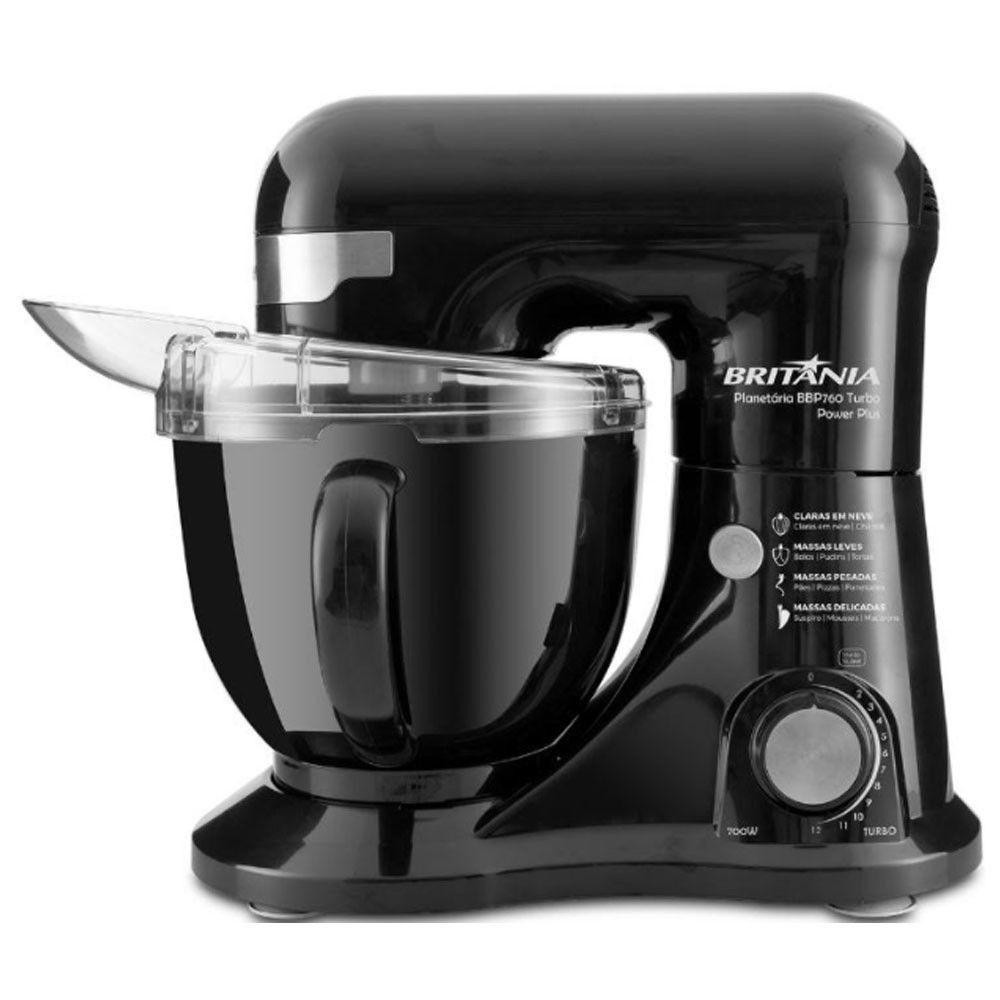 Batedeira Planetária Britânia 4,5 L Preto 220v em Oferta na Shopee