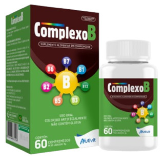 Complexo B - Vitaminas B1 B2 B3 B5 B6 B7 B12 60 Comprimidos em Oferta na Shopee