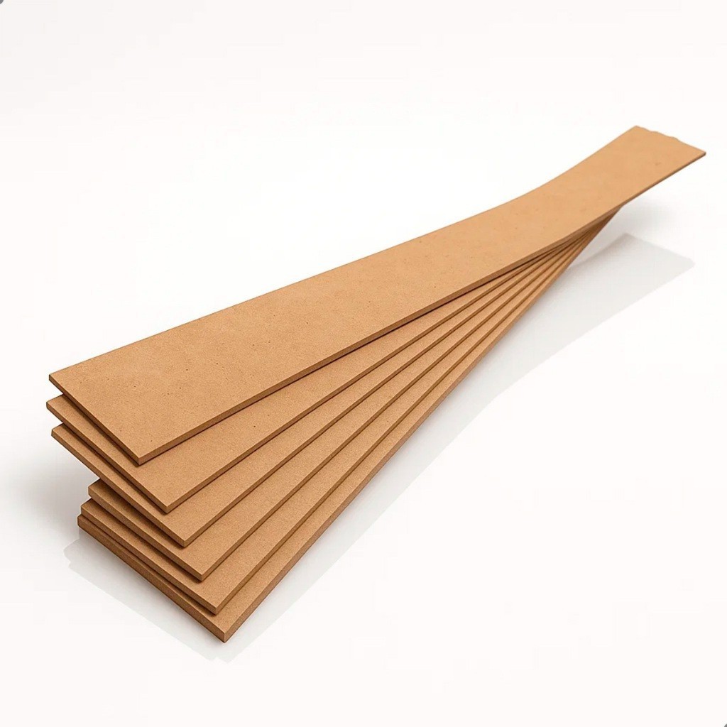 Kit 10 Ripas Ripado Shiplab MDF Cru 5cmx1m x 3mm para Painéis, Boiseries, Molduras e Artesanato em Oferta na Shopee