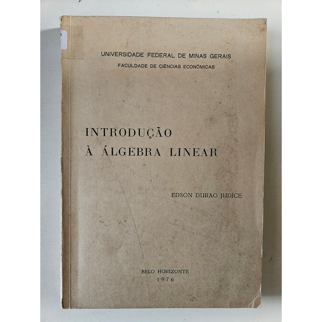 Introdução à Álgebra Linear de Edson Durão Judice 7399494