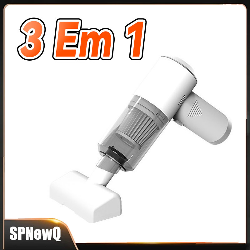 2000mah Aspirador De Mão Sem Fio 20w/60w 3 Em 1 Com Luz Para Carro/Sofá/Janela/Gap A-60w Carregamento USb