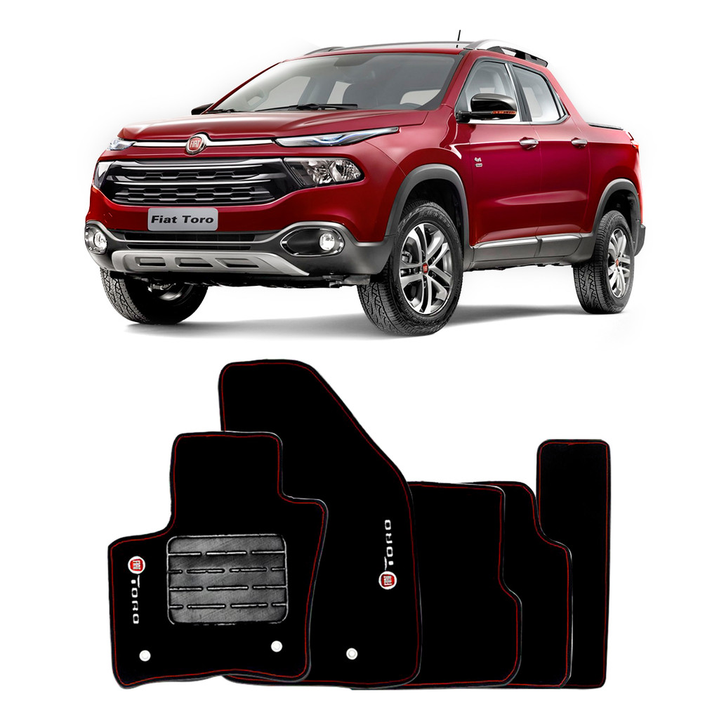 Tapete Bordado Fiat Toro 2016 2017 2018 2019 2020 2021 2022