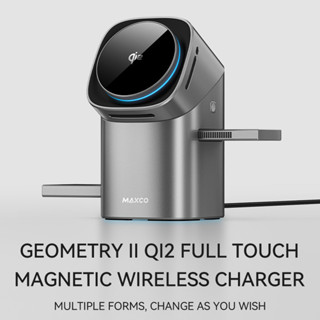 QI2 3 Em 1 15W Carregamento Rápido Toque Completo Segunda Geração Rotação Automática Relóg...