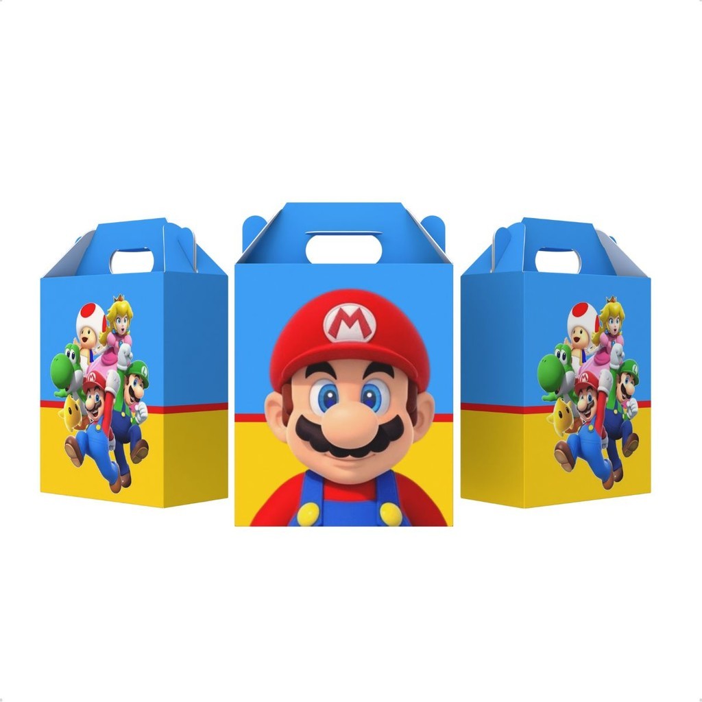 Lembrancinha Aniversario Super Mario Festa infantil em Oferta na Shopee