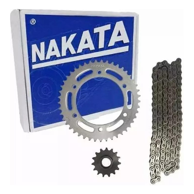 Kit Quite Relação Tração Transmissão Yamaha Xtz 150 Xtz150 Crosser 2014 À 2022 Original Nakata