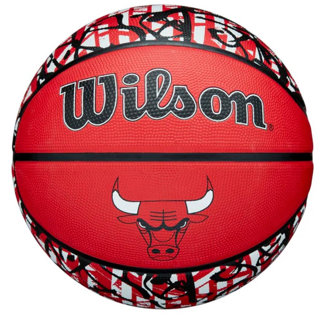 Bola de Basquete Wilson NBA Team Graffiti Chicago Bulls #7 - Sports & Outdoors