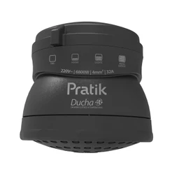 Chuveiro Ducha Pratik 4 Temperaturas Preto 6800W 220V