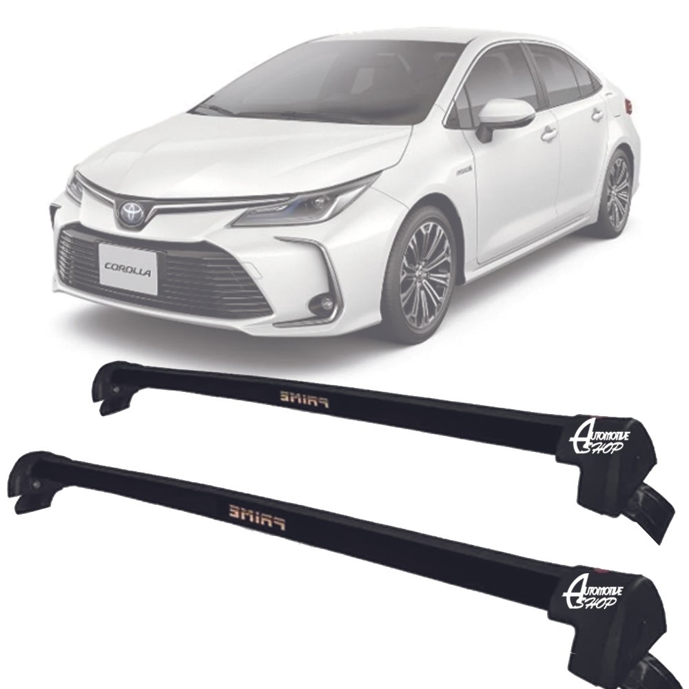 Rack Teto Aluminio Prime Toyota Corolla 20 a 25 Preto PR199