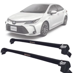Rack Teto Aluminio Prime Toyota Corolla 20 a 25 Preto PR199