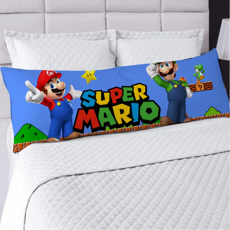 FRONHA TRAVESSEIRO DE CORPO XUXÃO 1.25X0.45CM REFIL ENCHIMENTO DE SILICONE SUPER MARIO WORLD em Oferta na Shopee
