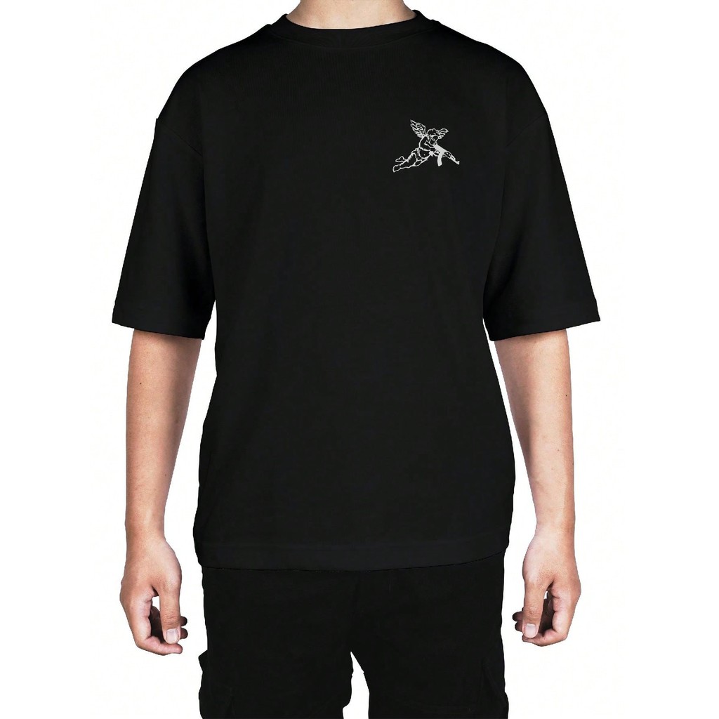 Camiseta Cupido Anjo AK47 Oversized Streetwear 100% Algodão do P ao Plus size G3