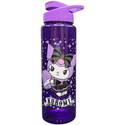 Garrafa Garrafinha de Água Infantil Squeeze Kuromi Lacinho 750ml Roxa Bandeirante