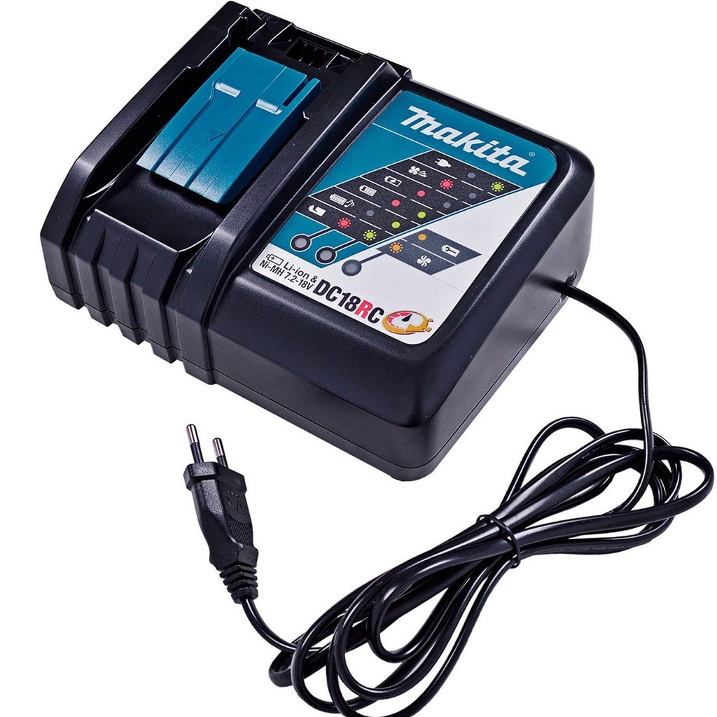 Carregador de Bateria 14.4V-18V DC18RC MAKITA 197522-0 Bivolt em Oferta na Shopee