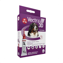Antiparasitário Vectra 3D Cães 40 a 67Kg Ceva - 1 Pipeta 8mL