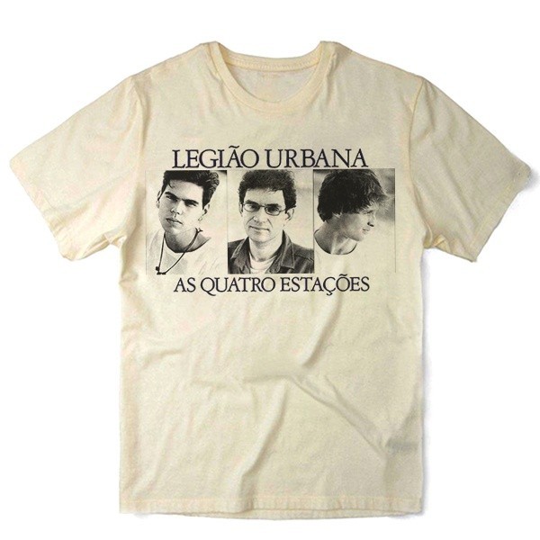 Camiseta Algodao Legiao Urbana Renato Russo As Quatro Estações 4 Musica Rock Nacional Banda Mpb Camisa Unissex