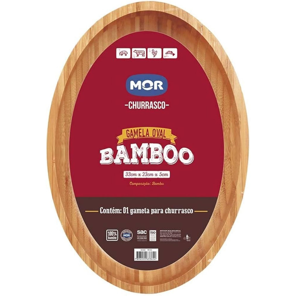 Mor Gamela Bamboo Oval 33x23cm