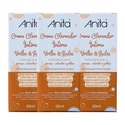 Kit Creme Anita Clareador para Virilha e Axila 60ml (3 unidades)