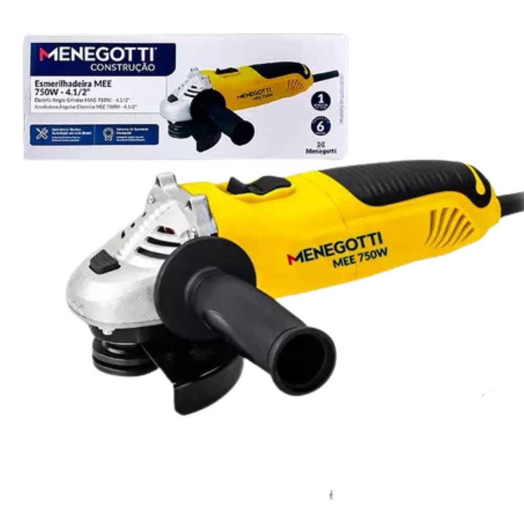 Esmerilhadeira Angular 4.1/2" Polegadas Mee-750w Menegotti