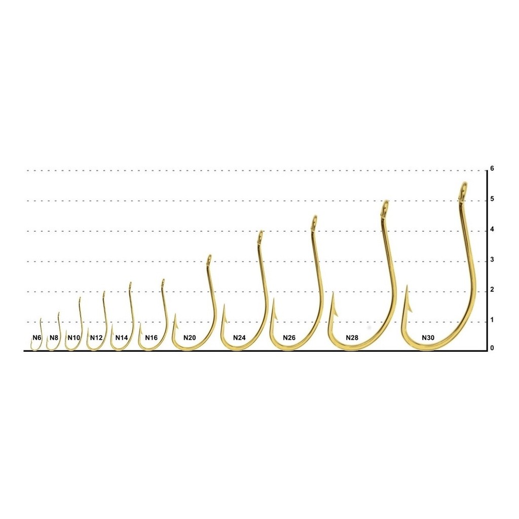 Anzol Maruseigo Gold Cartela - Marine Sports em Oferta na Shopee