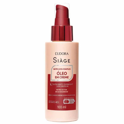 Óleo em Creme Eudora Siàge Nutri Acid.Complex 100ml em Oferta na Shopee