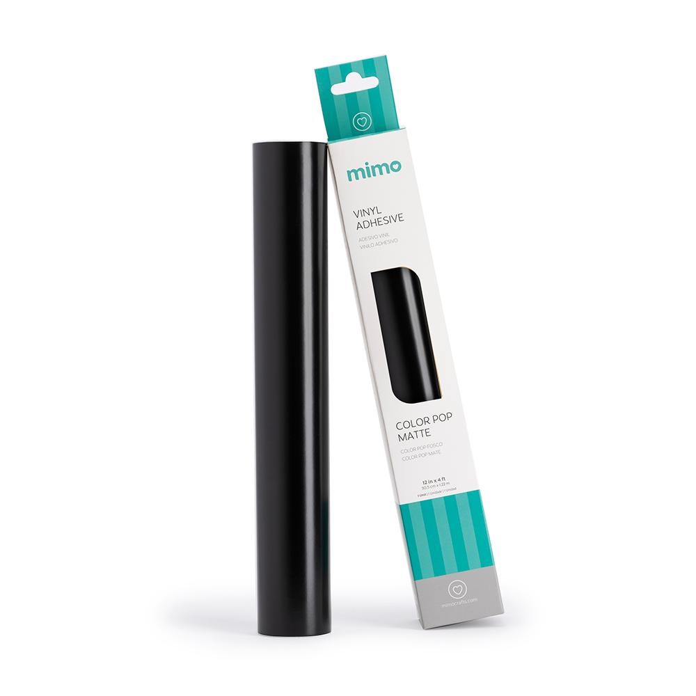 Adesivo Vinil Color Pop Fosco - Preto Absoluto - Mimo - 30,5 cm x 1,22 m - 1 Und em Oferta na Shopee