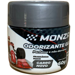 AROMATIZANTE PÉROLA GEL CARRO NOVO 60G - Perfume Veicular em Gel, Cheiro de Carro Zero Km, Longa Duração 30 Dias