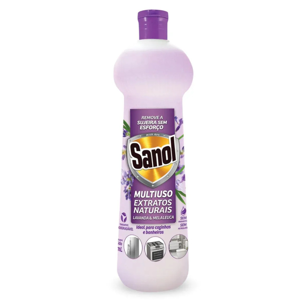 Multiuso Sanol Lavanda e Melaleuca 500 ml em Oferta na Shopee
