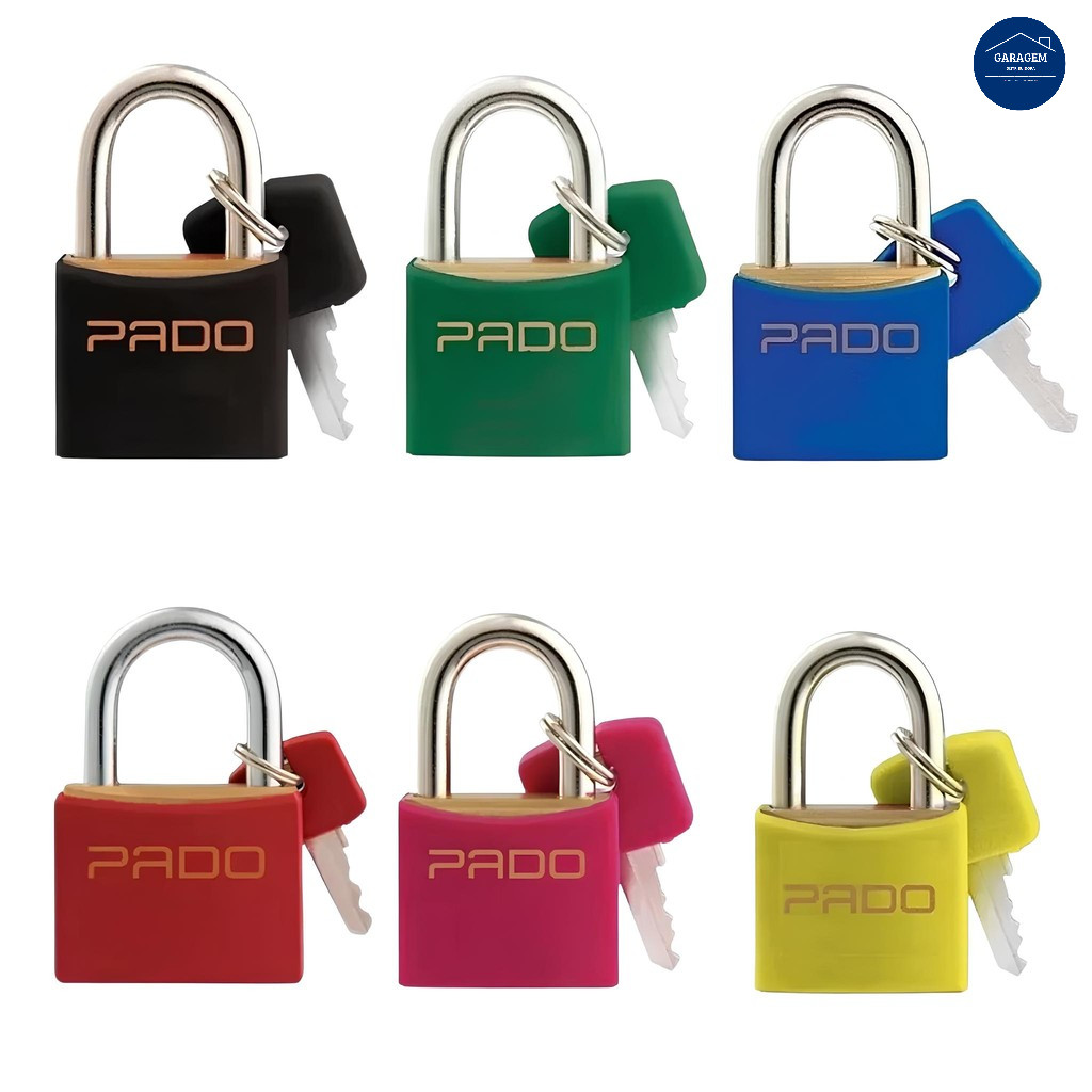 Cadeado 20mm Pado Colorido Latão com 2 Chaves – Ideal para Armário, Bolsa, Mochila em Oferta na Shopee