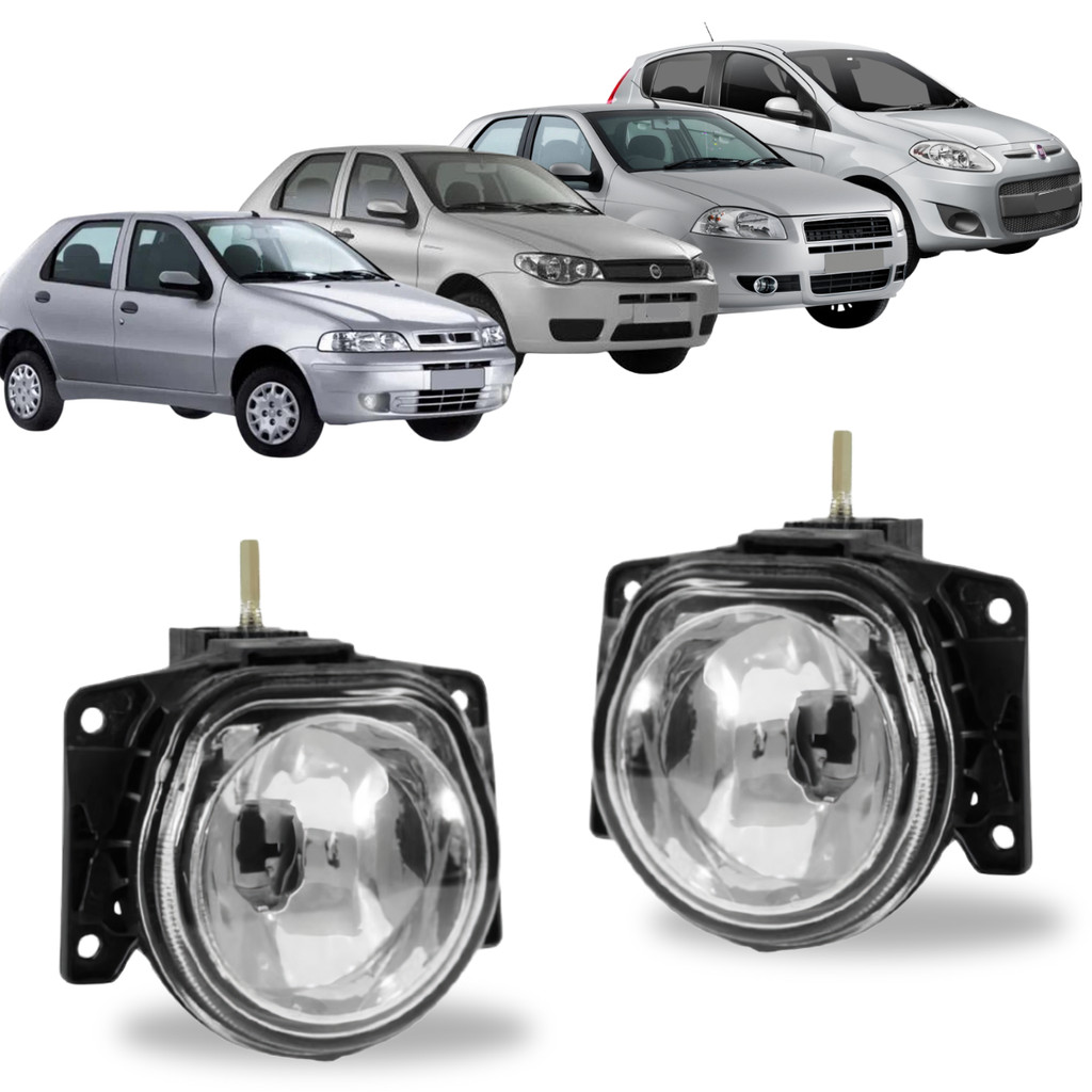 PAR FAROL MILHA FIAT PALIO G2 G3 G4 G5 EM VIDRO
