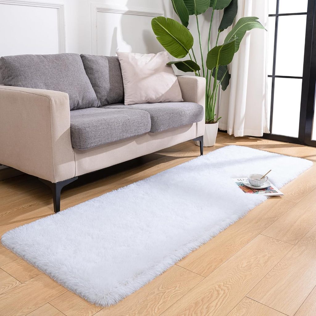 Tapete Para Quarto Passadeira Peluda 2,00 x 0,60 Metros Premium Luxo