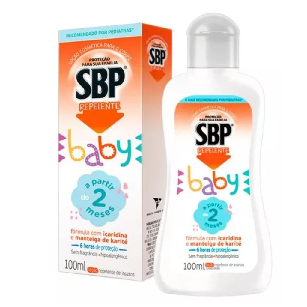 Repelente para Bebê SBP Baby Loção Corporal  Icaridina 100ml em Oferta na Shopee