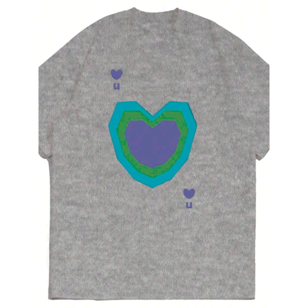Camiseta Unissex Streetwear Conforto Minimalista Oversized Masculina Feminina I Love U Aesthetic