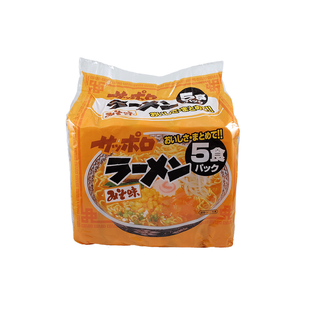 Lamen Japonês Sapporo Ramen Sunaoshi sabor Missô 5 Unidades