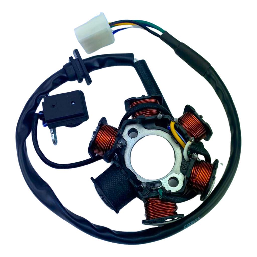 Estator Gerador Shineray Phoenix 50 Até 2012 Xy 50q 6 Bobina