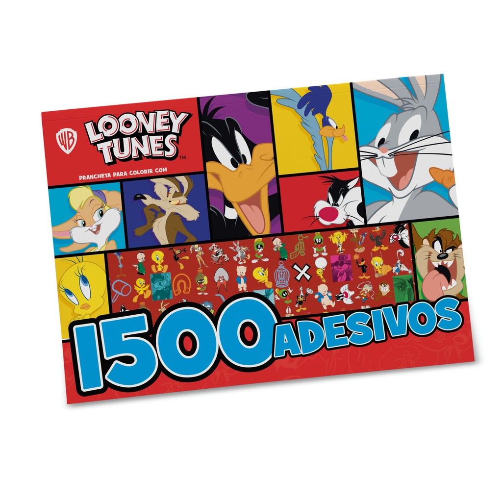 Looney Tunes Prancheta para Colorir com 1500 Adesivos - Vendido por Leitura Valparaíso