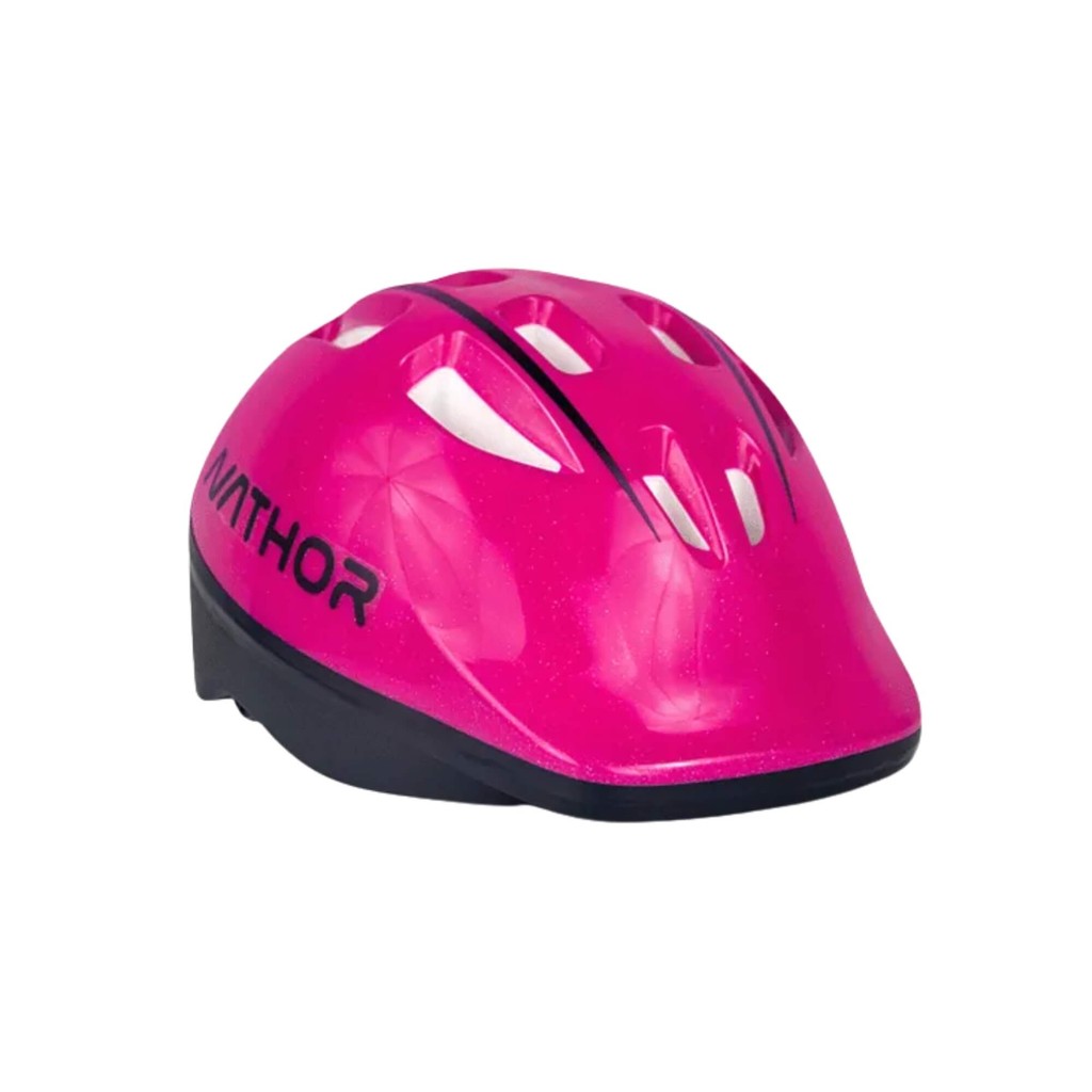 Capacete de Proteção Infantil Rosa Escuro Nathor - 100810160001 0002 em Oferta na Shopee