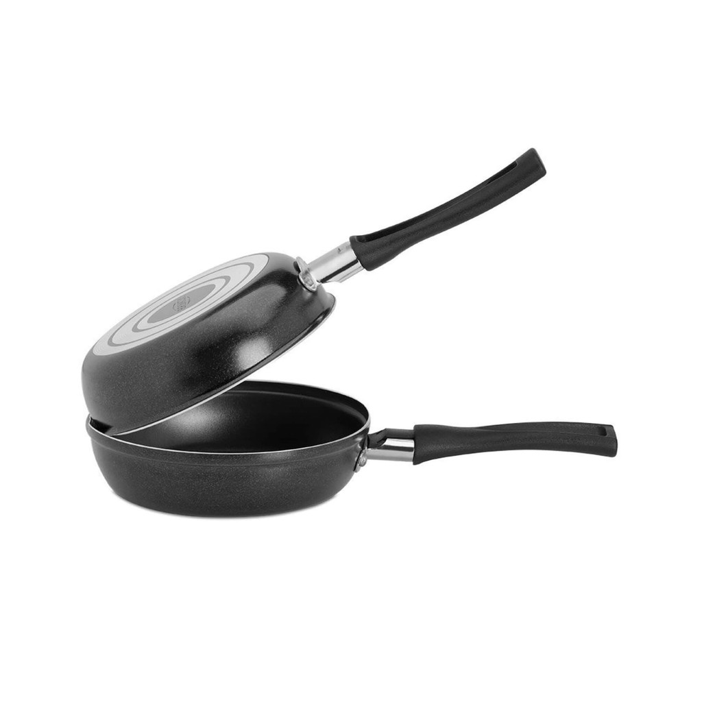 Omeleteira Antiaderente Pro-Flon 18cm 0,7L Linha Garlic Preta Brinox - 7190/471 em Oferta na Shopee