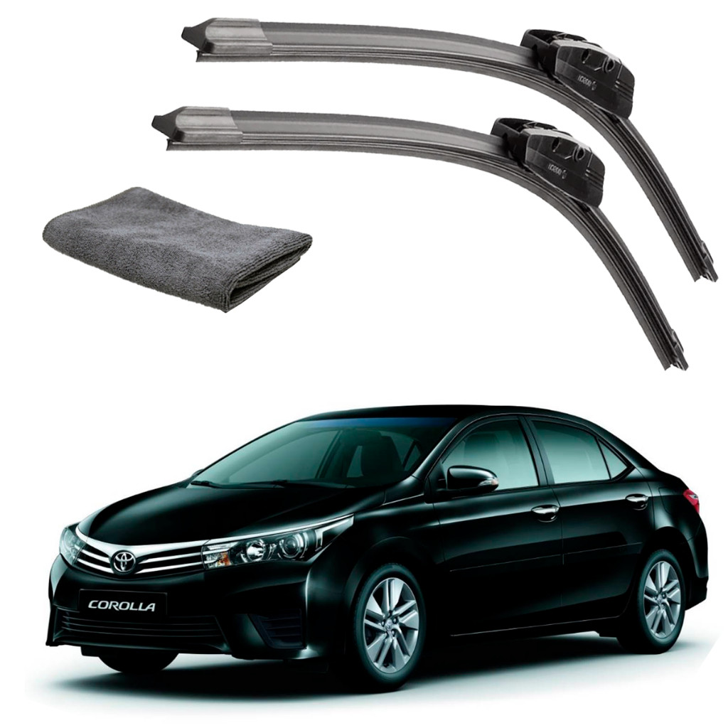 Par Palheta paleta protetor parabrisa TOYOTA COROLLA 2014 À 2019